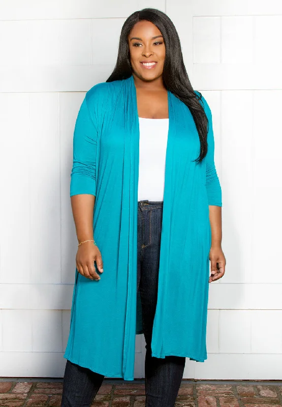 Organic Cotton Women Long Sleeve Top for Eco - Friendly ComfortParker Long Cardigan