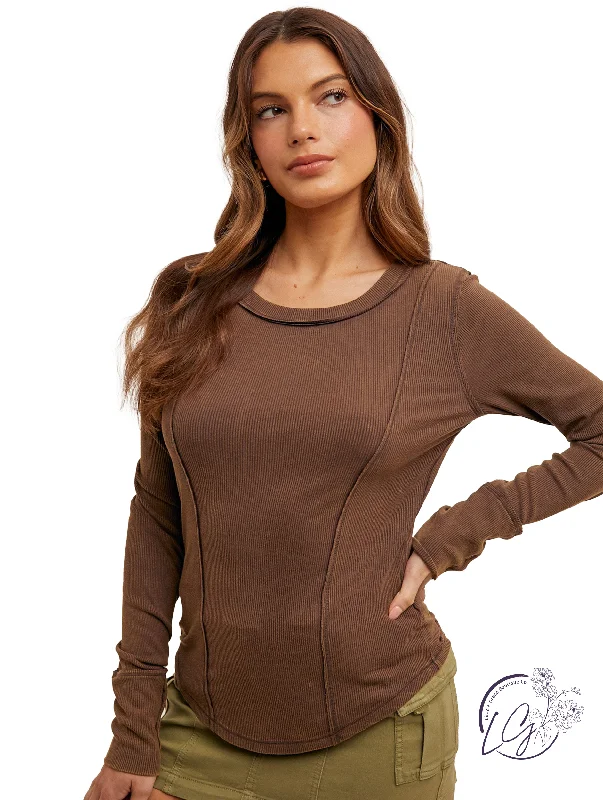 Mock Neck Women Long Sleeve Top for a Modern AestheticHues of Love Henley Top