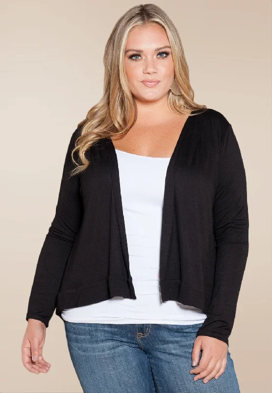 Wrap - Style Women Long Sleeve Top for a Versatile FitAmy Pleated Cardigan