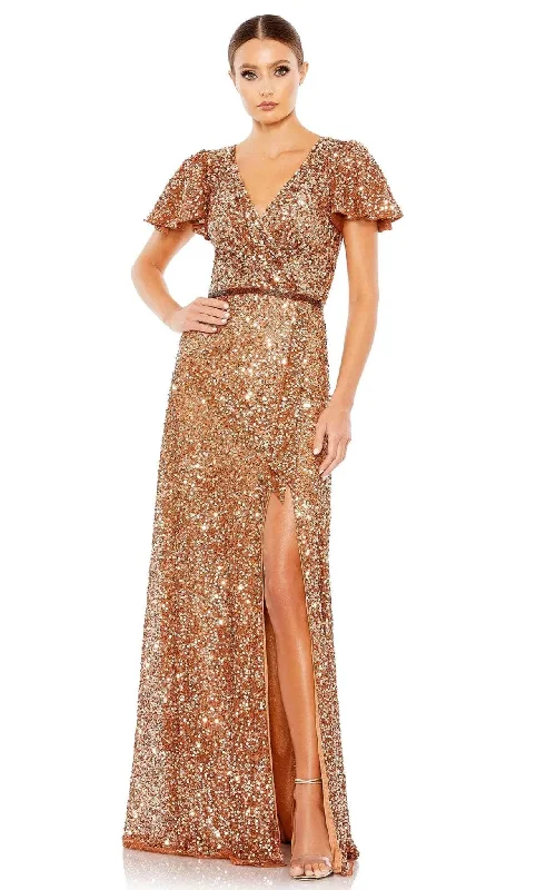 Square - neck wedding dresses with a demure look Plaid wedding guest dresses in muted colors for a fall wedding Mac Duggal 5540 - Sequin V-Neck Long Mother of the Groom Dress Square - neck wedding dresses with a demure look Plaid wedding guest dresses in muted colors for a fall wedding Mac Duggal 5540 - Sequin V-Neck Long Mother of the Groom Dress