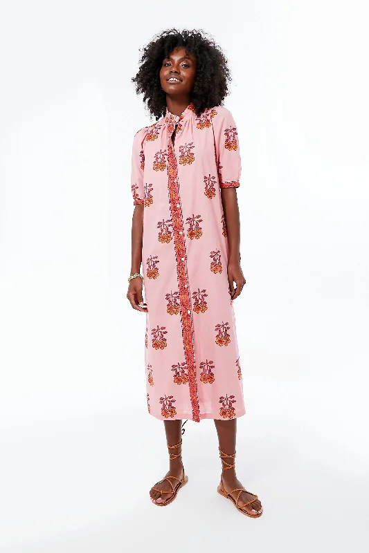 Midi dresses with off - the - shoulder necklines for a flirty look Pink Punch Remi Peony Dress