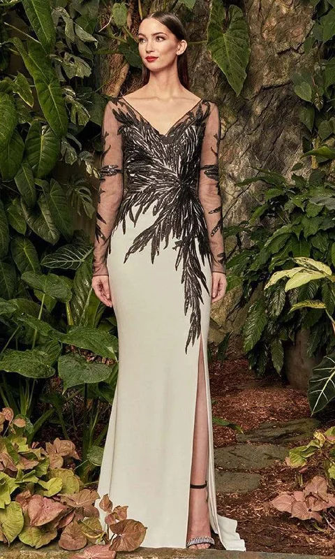 Ball gown style wedding dresses with sweetheart neckline​ A - line cocktail wedding guest dresses in pastel colors Alexander by Daymor - 960 Illusion Sleeves Sequin Lace Applique Sheath Gown