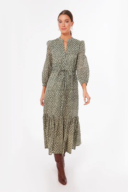 Midi dresses with ribbed textures for a unique and tactile appearance Day Flowers Juniper Frances 2 Dress