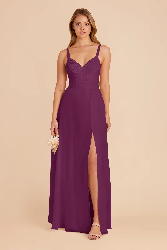 Maternity dress for a summer barbecue Deborah Chiffon Dress - Fig