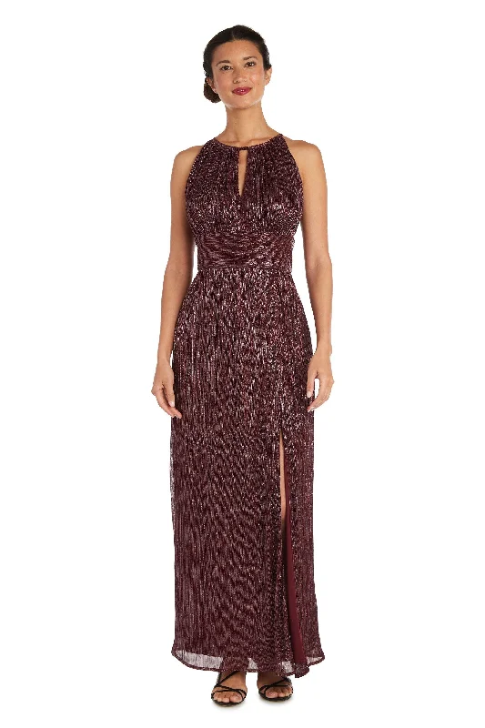 Maternity dress for a baby's first visit to the community garden R&M Richards 9283 Long Mother Of The Bride Dress