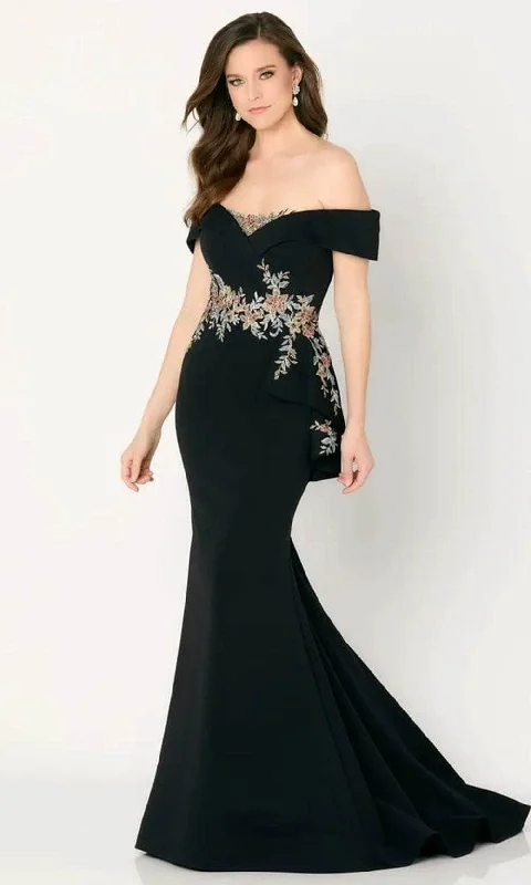 Wedding dresses with a ruched bodice for a textured look Wedding guest dresses with cold - shoulder ruffled sleeves and knee - length hems Cameron Blake CB779 - Embroidered Mermaid Evening Dress Wedding dresses with a ruched bodice for a textured look Wedding guest dresses with cold - shoulder ruffled sleeves and knee - length hems Cameron Blake CB779 - Embroidered Mermaid Evening Dress