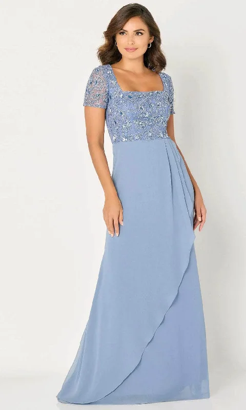 Appliqued wedding dresses with 3D floral designs Sheer wedding guest dresses with lace inserts and long sleeves Cameron Blake CB794 - Embroidered Floral Evening Dress Appliqued wedding dresses with 3D floral designs Sheer wedding guest dresses with lace inserts and long sleeves Cameron Blake CB794 - Embroidered Floral Evening Dress
