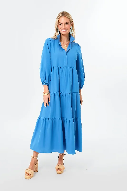 Midi dresses with tiered skirts for a bohemian festival look Cyprus Blue Mabel Maxi Dress