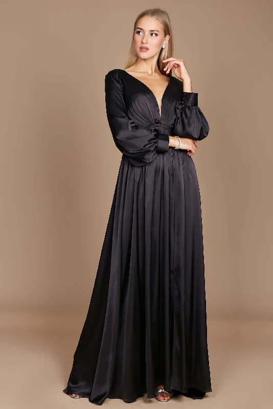Plus - size wedding dresses with a flattering fit​ Wedding guest dresses with keyhole backs and flowing fabrics Long Sleeve Formal Evening Party Dress