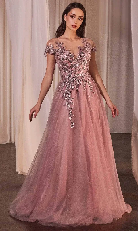 Mermaid silhouette wedding dresses with lace appliques​ Maxi wedding guest dresses with floral prints for summer weddings Andrea and Leo A1350 - Sequin Applique Long Gown