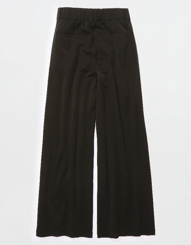 Women's Fleece - Lined Tight Trousers in Dark Blue for Warmth in Cold WeatherAE Super High-Waisted Trouser