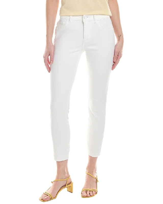 DL1961 Florence Cropped Mid-Rise Porcelain Instasculpt Skinny Jean