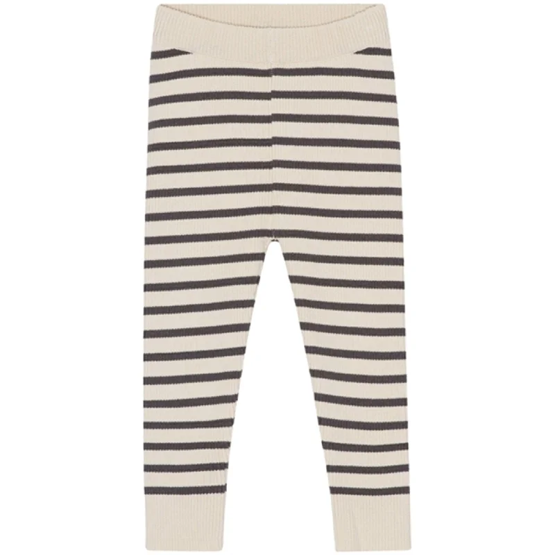 Women's High - Waisted Tight Trousers with Side Slits in Beige for a Trendy LookFlöss Flye leggings Noir/Warm cotton