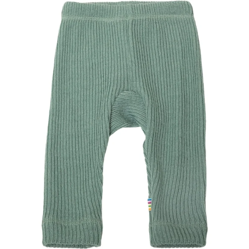 Women's Leather - Look Tight Trousers with Zipper Details in Dark Gray for an Urban StyleJoha Wool Green Leggings