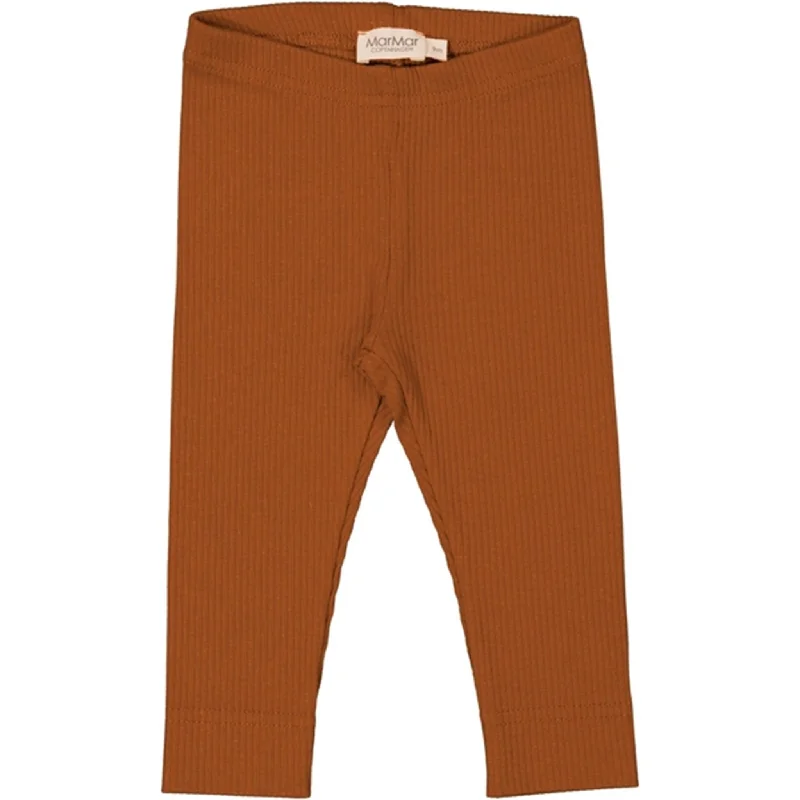Women's Tight Trousers with Rhinestone Embellishments in Silver for a Sparkly LookMarMar Modal Spicy Caramel Leggings
