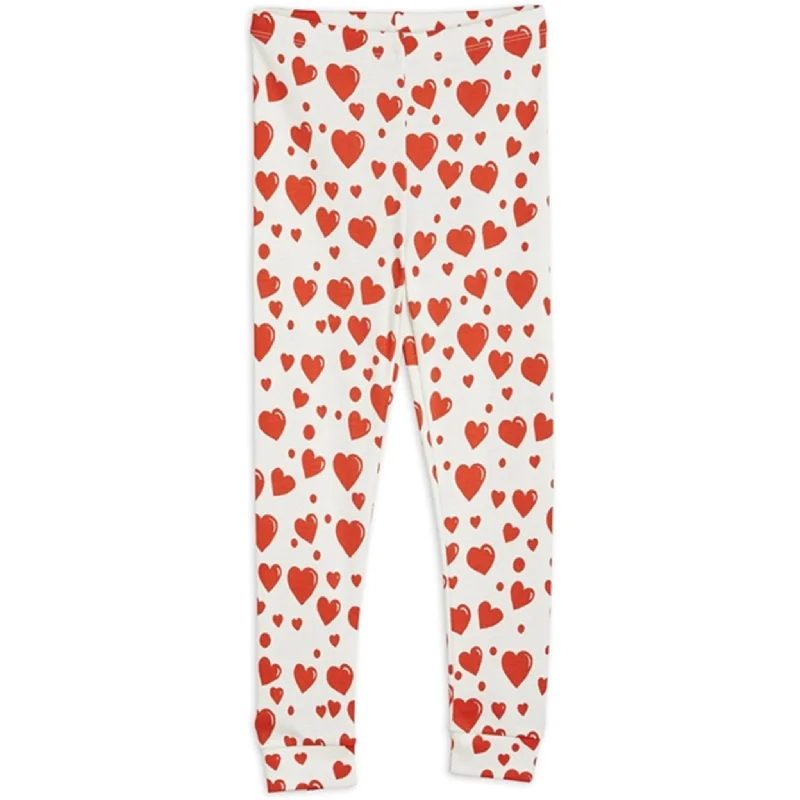 Plus Size Women's Printed Tight Trousers in Floral Patterns for a Spring - Inspired OutfitMini Rodini Hearts Aop Leggings Multi