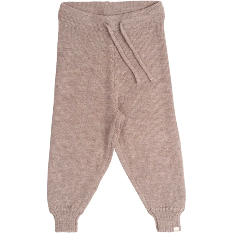 Women's Tight Trousers with Drawstring Waist in Khaki for a Relaxed and Adjustable FitMinimalisma Kastrup Leggings Ash Brown