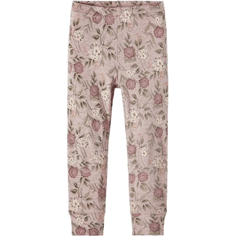 Women's Metallic Tight Trousers in Gold for a Glamorous Party EnsembleName it Sphinx Aop Willow Wool Leggings AOP