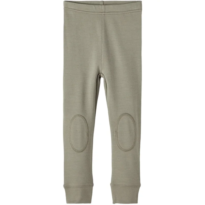 Women's Faux Leather Tight Trousers with Studded Details in Brown for an Edgy StyleName it Vetiver Willitus Uld Leggings