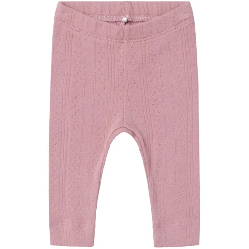 Plus Size Women's Embroidered Tight Trousers in White for a Feminine and Elegant StyleName it Woodrose Ninna Leggings