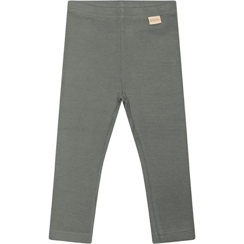 Women's Tight Trousers with Rhinestone Embellishments in Silver for a Sparkly LookPetit Piao® Balsam Green Leggings Modal