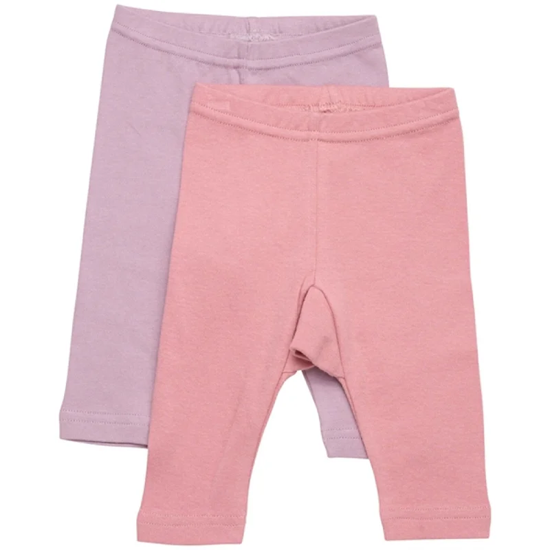 Plus Size Women's Corduroy Tight Trousers in Olive Green for a Retro and Cozy VibePippi Leggings AOP Print 2-pack Dusty Rose