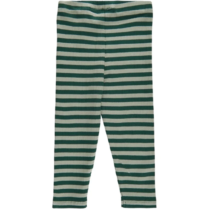 Plus Size Women's Corduroy Tight Trousers in Olive Green for a Retro and Cozy VibeTHE NEW Siblings Green Gables Finn Rib Leggings