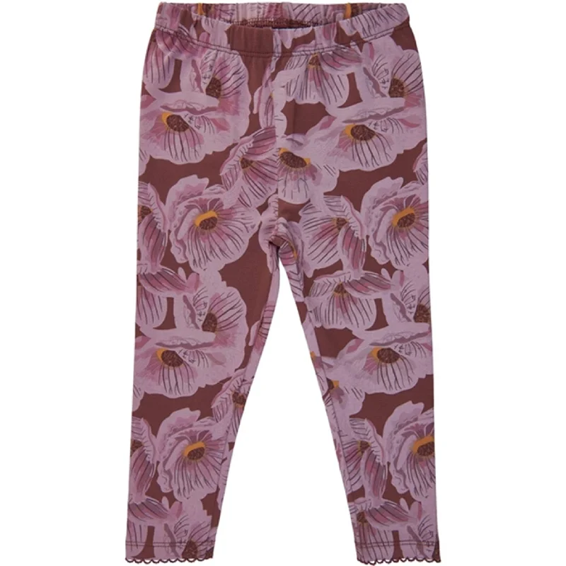 Women's High - Waisted Tight Trousers with Side Slits in Beige for a Trendy LookTHE NEW Siblings Rose Brown Haldora Leggings