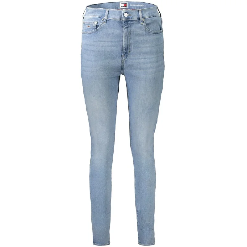 Women's Tight Trousers with Rhinestone Embellishments in Silver for a Sparkly LookTommy Hilfiger blue Cotton Women Skinny Women's Jean