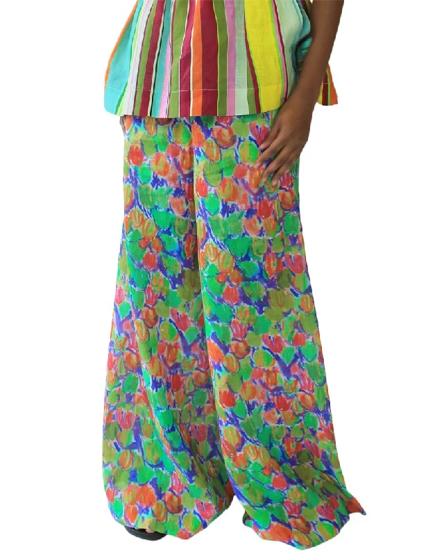 Tracy Reese Linen Palazzo Pant