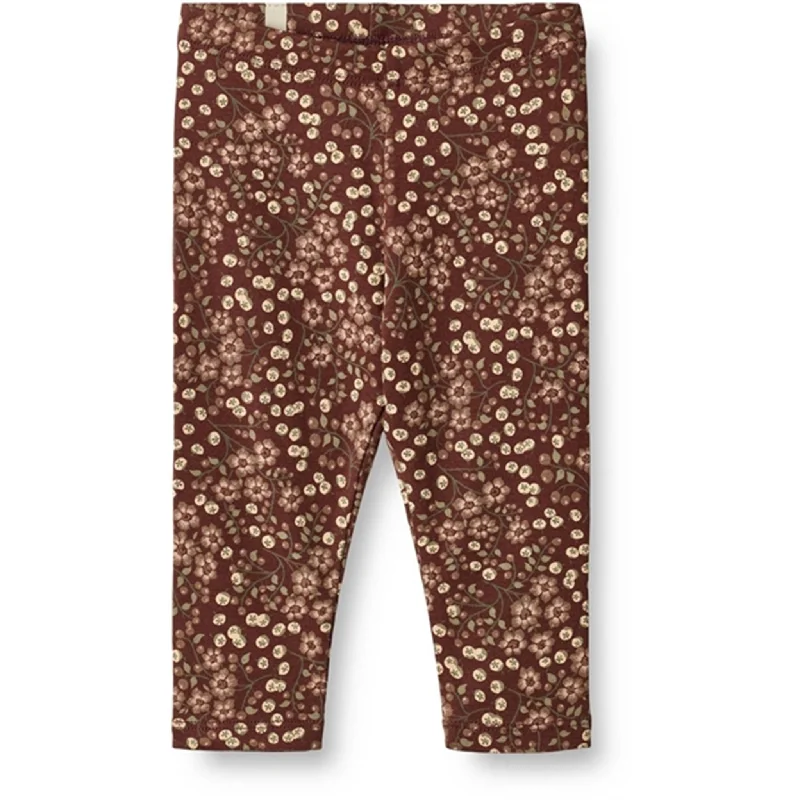 Women's Metallic Tight Trousers in Gold for a Glamorous Party EnsembleWheat Aubergine Berries Jersey Leggings Jules