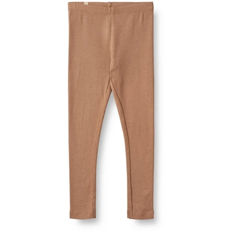 Women's Tight Trousers with Elastic Waistband in Black for Easy and Comfortable WearWheat Berry Dust Rib Leggings Maddy