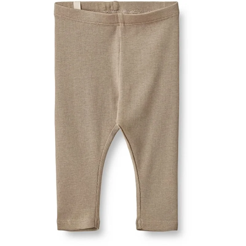 Women's Tight Trousers with Mesh Panels in Black for a Sexy and Modern AppearanceWheat Greybrown Rib Leggings Maddy