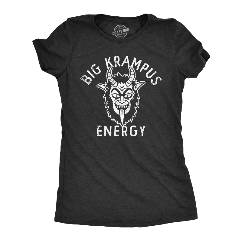 Pocketed Women T Shirt for Added FunctionalityBig Krampus Energy Women's T Shirt