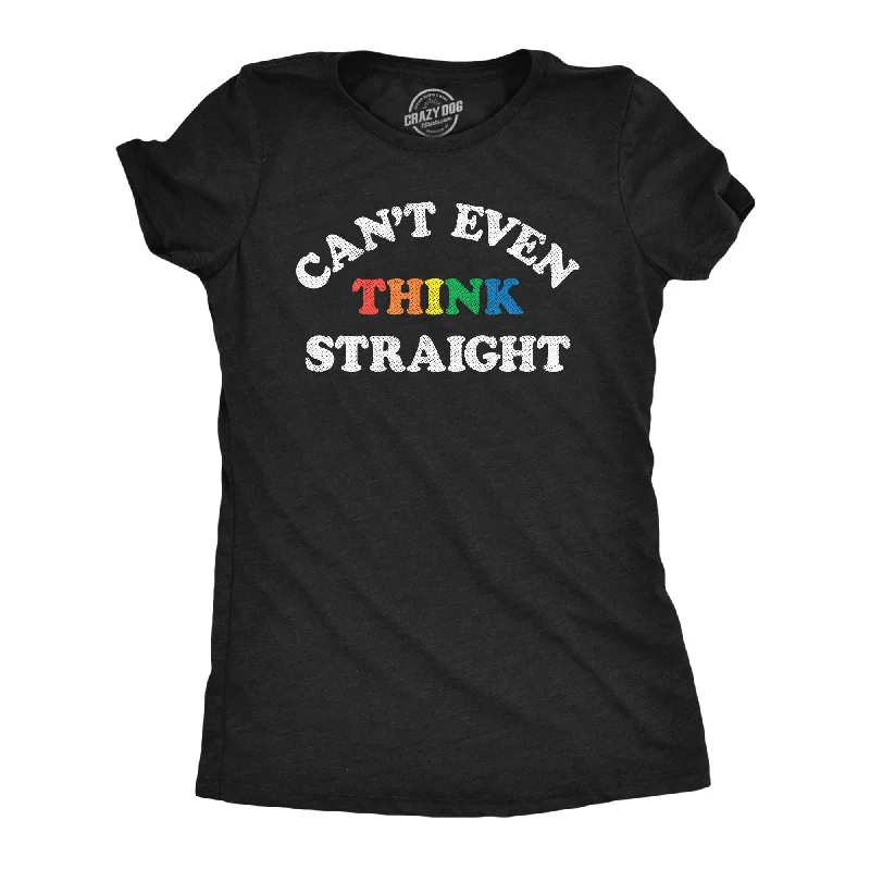 Crop Top Women T Shirt to Pair with High - Waisted BottomsCrop Top Women T Shirt to Pair with High - Waisted BottomsCant Even Think Straight Women's T Shirt