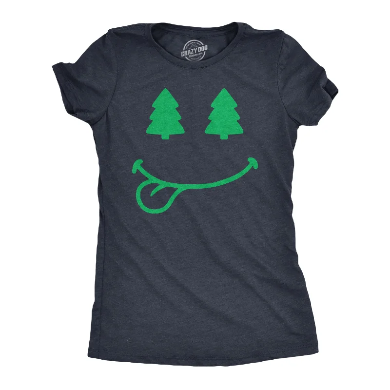 Sheer Women T Shirt for a Stylish and Alluring LookSheer Women T Shirt for a Stylish and Alluring LookChristmas Tree Eyes Smile Women's T Shirt