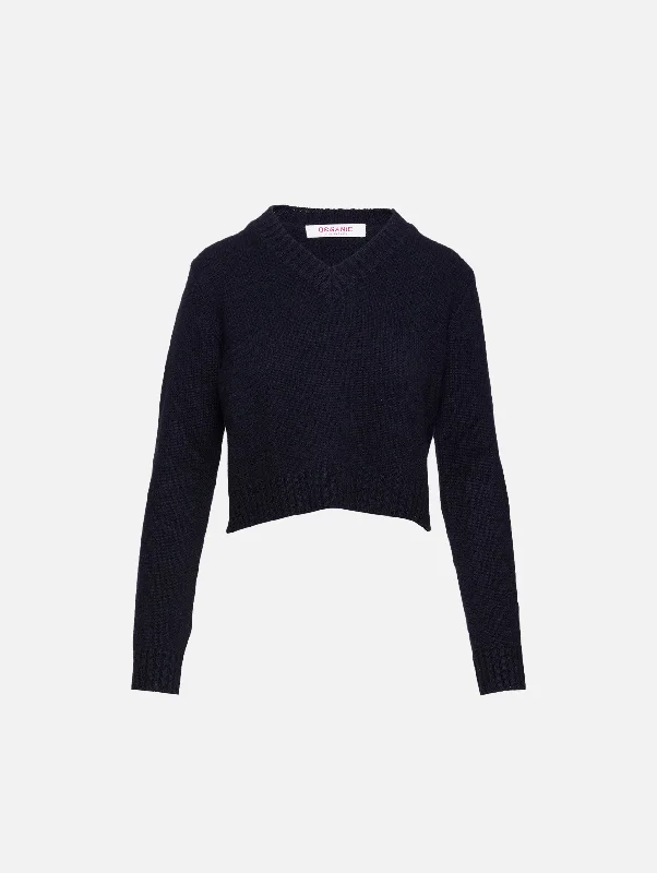 Oversized Women Sweater for a Cozy and Fashionable LookCrop V Neck Top