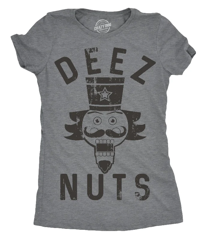 Ringer T Shirt Women with Retro - Inspired StripesDeez Nuts Women's T Shirt