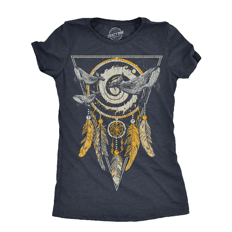 Ringer T Shirt Women with Retro - Inspired StripesRinger T Shirt Women with Retro - Inspired StripesDream Whale Women's T Shirt