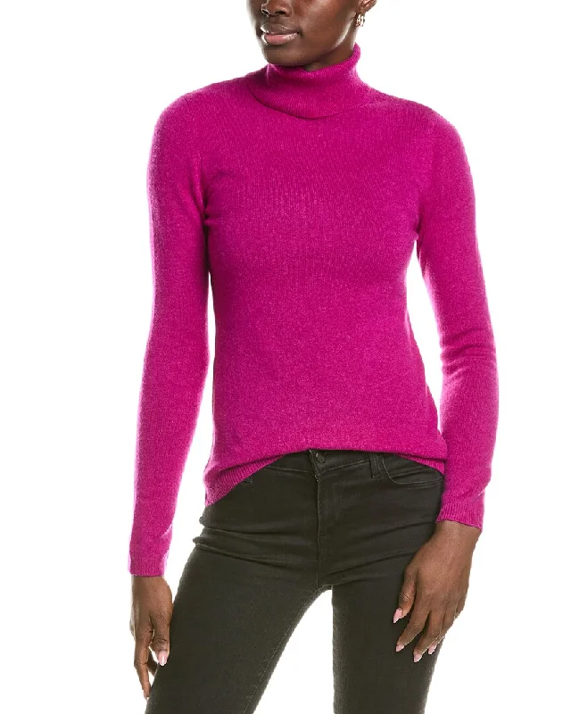 Plus - Size Women Sweater with a Flattering FitForte Cashmere Turtleneck Cashmere Sweater