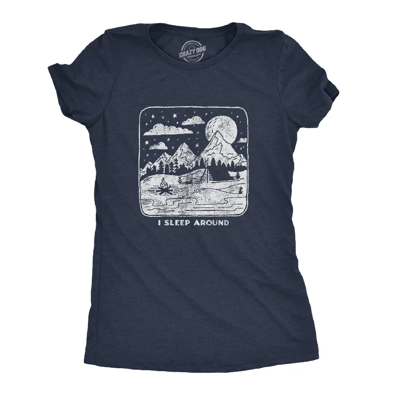 Organic Cotton Women T Shirt for Eco - Conscious WearersOrganic Cotton Women T Shirt for Eco - Conscious WearersI Sleep Around Women's T Shirt