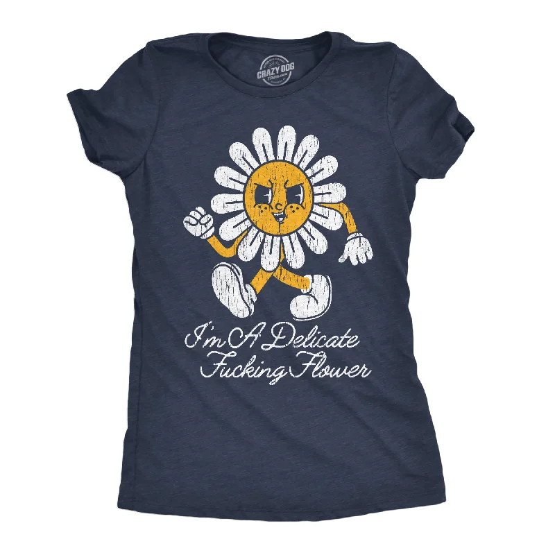 Striped Women T Shirt in a Classic PatternStriped Women T Shirt in a Classic PatternIm A Delicate Fucking Flower Women's T Shirt