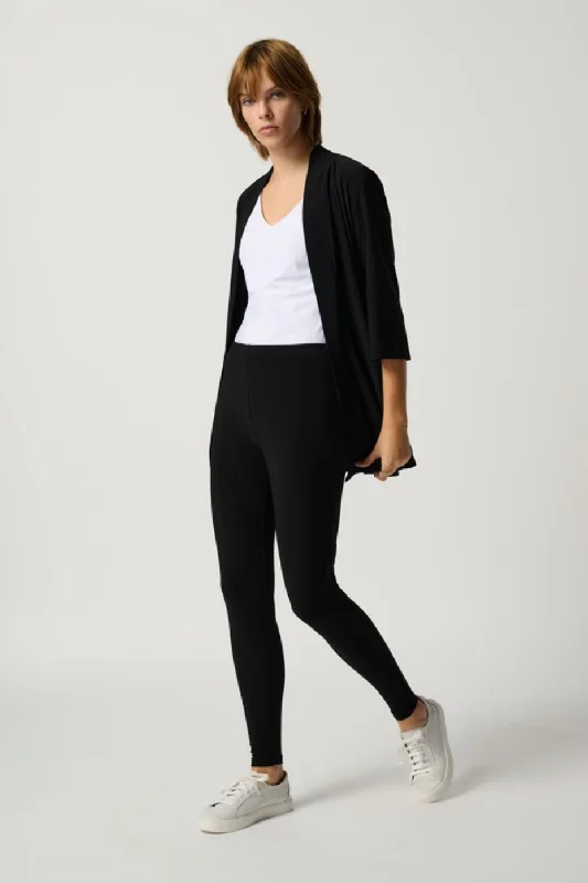 Plus - Size Women Sweater with a Flattering FitJoseph Ribkoff Essential Black Slip On Leggings