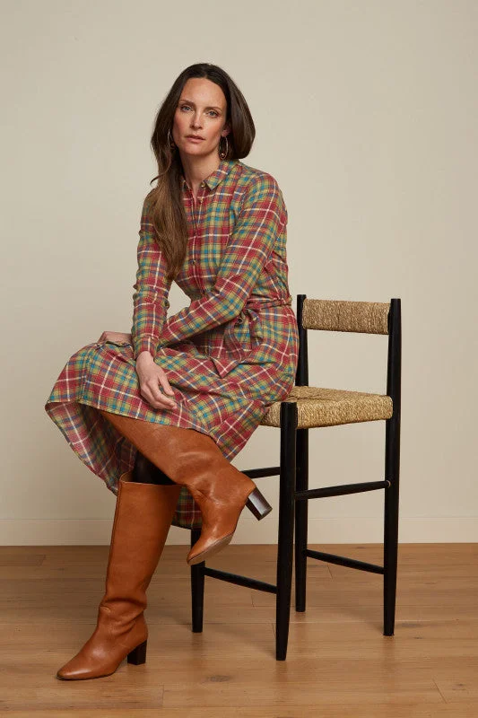 Striped Women Sweater with a Timeless PatternKING LOUIE Rosie Dress Belmont Check