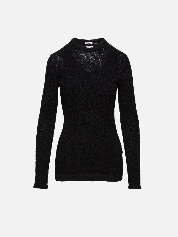 Sequin - Embellished Women Sweater for Special OccasionsJersey Lined Sweater