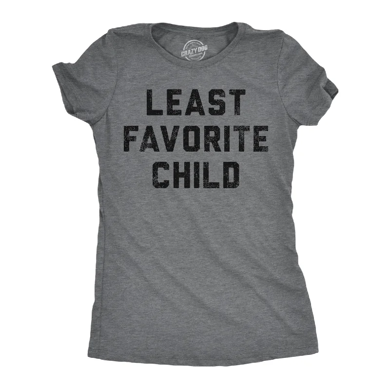 Organic Cotton Women T Shirt for Eco - Conscious WearersLeast Favorite Child Women's T Shirt