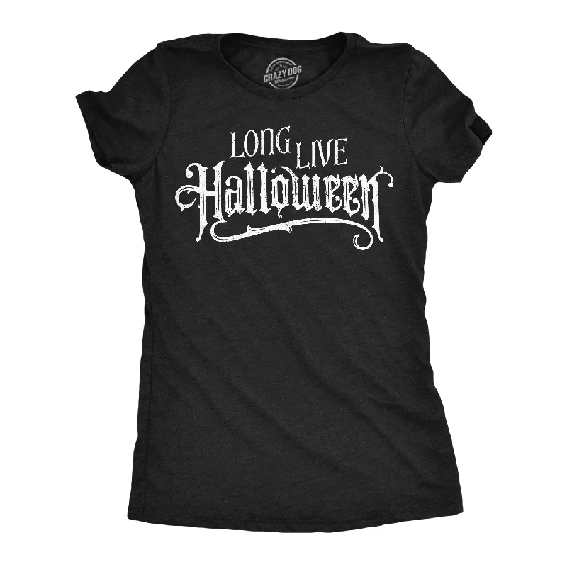 V - Neck Women T Shirt to Enhance the NecklineV - Neck Women T Shirt to Enhance the NecklineLong Live Halloween Women's T Shirt