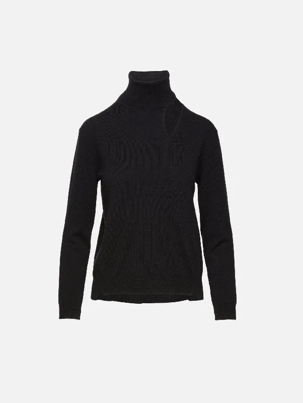 Cashmere Women Sweater with a Luxurious Soft TouchOyster Turtleneck Top