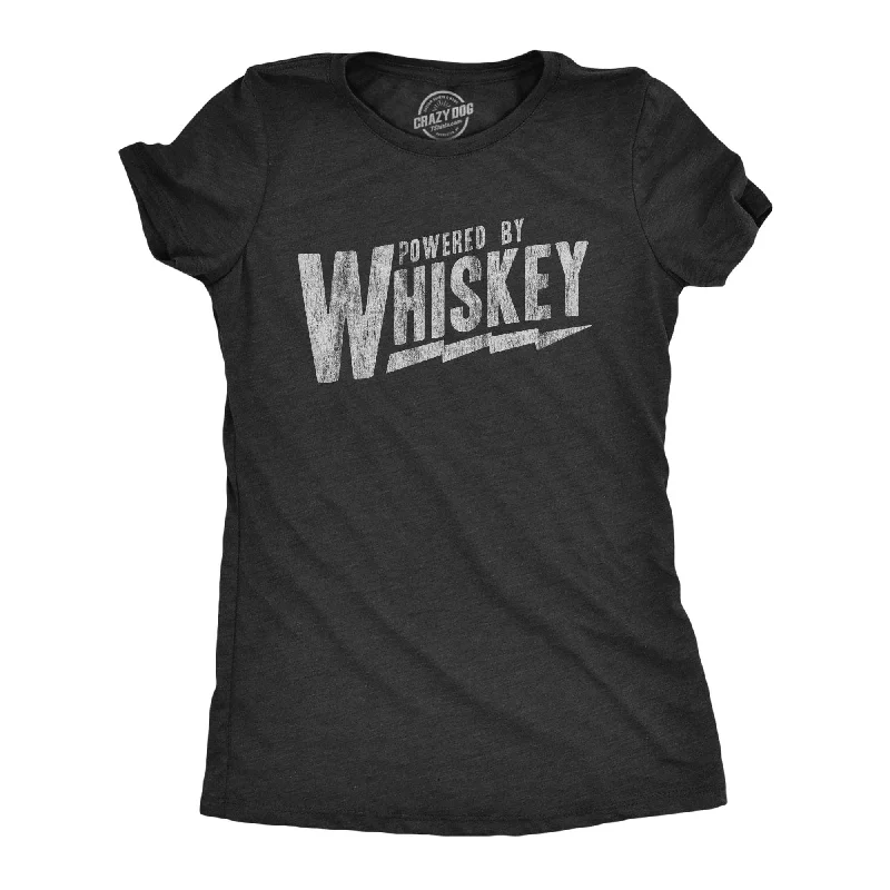 Organic Cotton Women T Shirt for Eco - Conscious WearersPowered By Whiskey Women's T Shirt