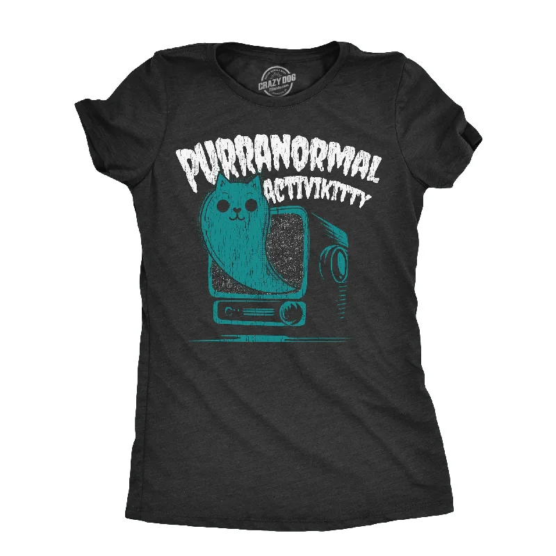 Muscle Women T Shirt for a Sporty and Casual LookPurranormal Activikitty - Paranormal Cat Women's T Shirt